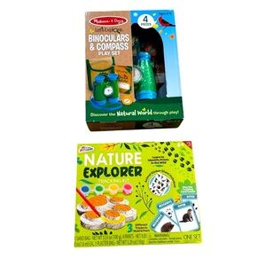 Melissa & Doug New Let's Explore Binoculars & Compass Play Set Summer Fun